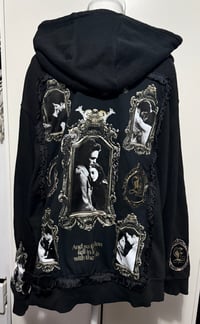 Image 1 of The lion and the lamb hand sewn patch hoodie custom option