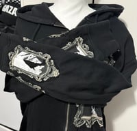 Image 2 of The lion and the lamb hand sewn patch hoodie custom option