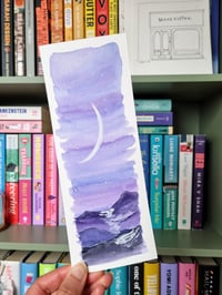 Hand-painted Bookmark - Purple Hues