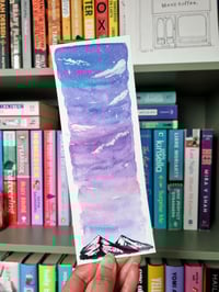 Hand-painted Bookmark - Bubblegum Sky
