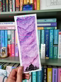 Hand-painted Bookmark - Electric Pink