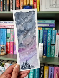 Hand-painted Bookmark - Mystical Night