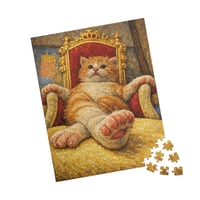 Image 2 of PuzzledPaws King Catto - 252 Piece Puzzle