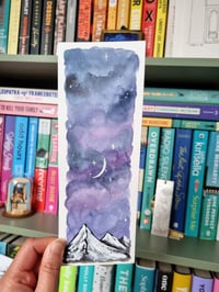 Hand-painted Bookmark - Magic Mountains