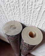 1990s Vintage Storey's Wallpaper Rolls - Navy Stripe Dark Gothic Victorianesque - (Sets of 2 Rolls) thumbnail 12