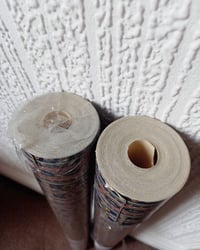 1990s Vintage Storey's Wallpaper Rolls - Navy Stripe Dark Gothic Victorianesque - (Sets of 2 Rolls) – detail view 12