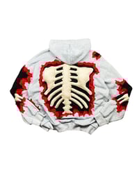 Image 6 of Re-worked 1 of 1 Exposed Ribcage Nike Hoodie size L