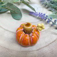 Image 2 of CLEARANCE Handmade Orange Ceramic Pumpkin 