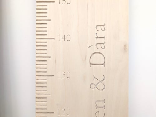 Image of Personalised Wooden Height Chart Board