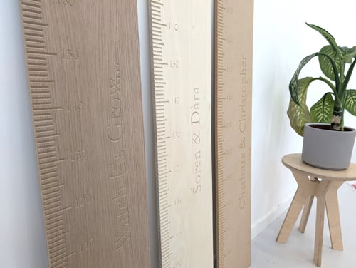Image of Personalised Wooden Height Chart Board