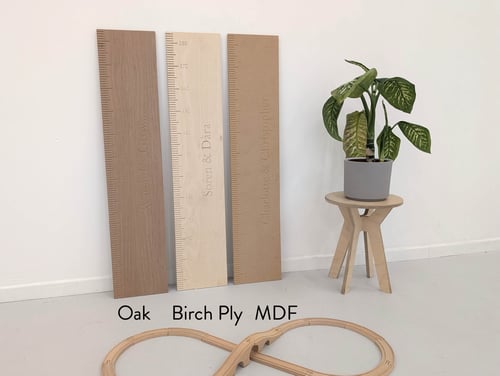 Image of Personalised Wooden Height Chart Board