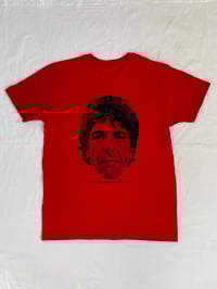 Image 2 of LEONARD COHEN FACE UNISEX TEE *COLOURS