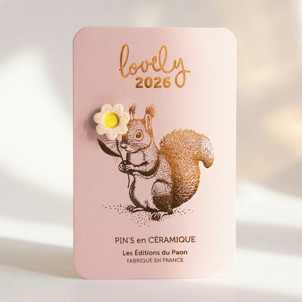 Image of Pin's céramique fleur 2026