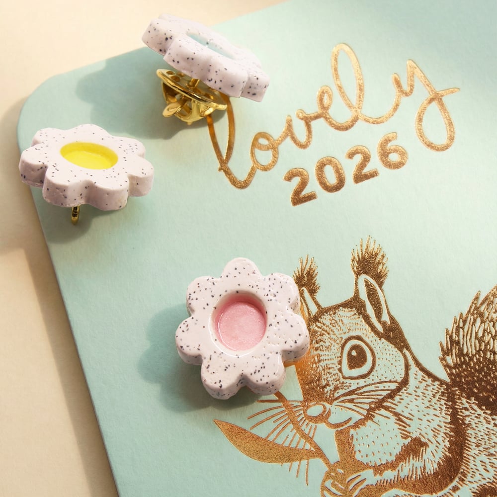 Image of Pin's céramique fleur 2026