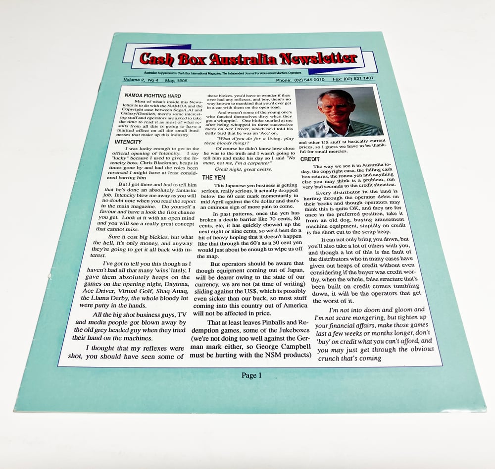 Image of Cash Box Australia Magazine