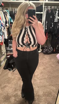 Image 13 of It’s Showtime! Lace-up Halter