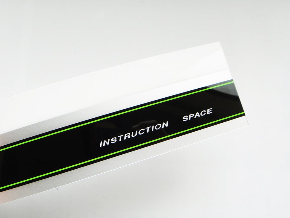 Image of Sega Astro City "Instruction Space" Strip