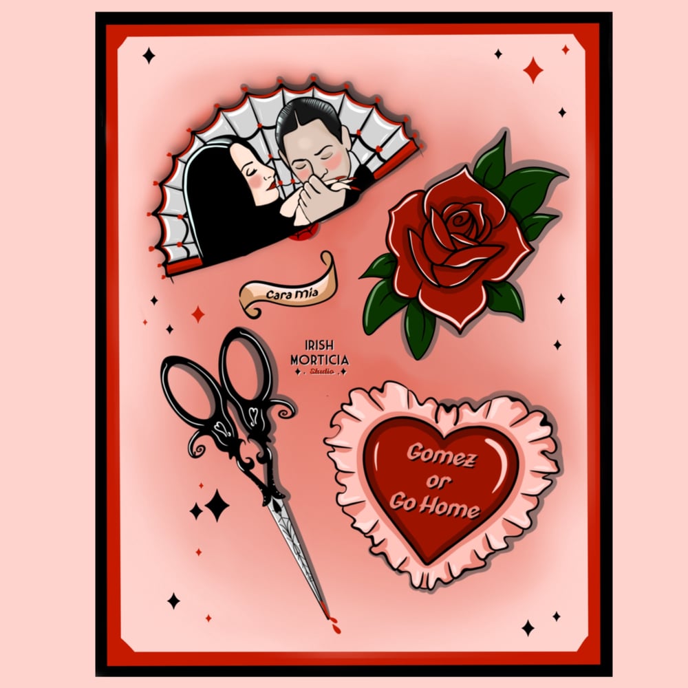 Image of Addams Family Values A4 print 