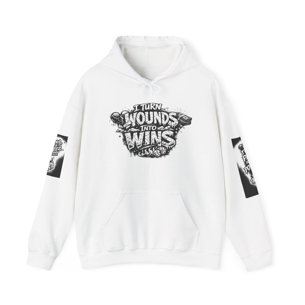 Image of Hoodie - Built From Pain Made To Win Inspirational Graphic Hoodie