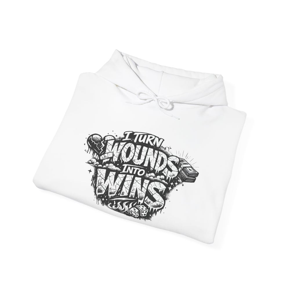 Image of Hoodie - Built From Pain Made To Win Inspirational Graphic Hoodie