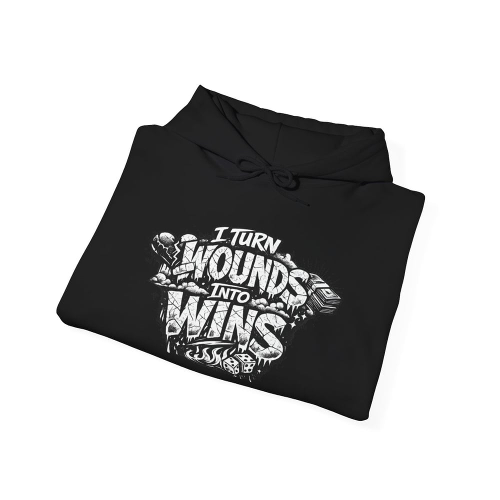Image of Hoodie - Built From Pain Made To Win Inspirational Graphic Hoodie