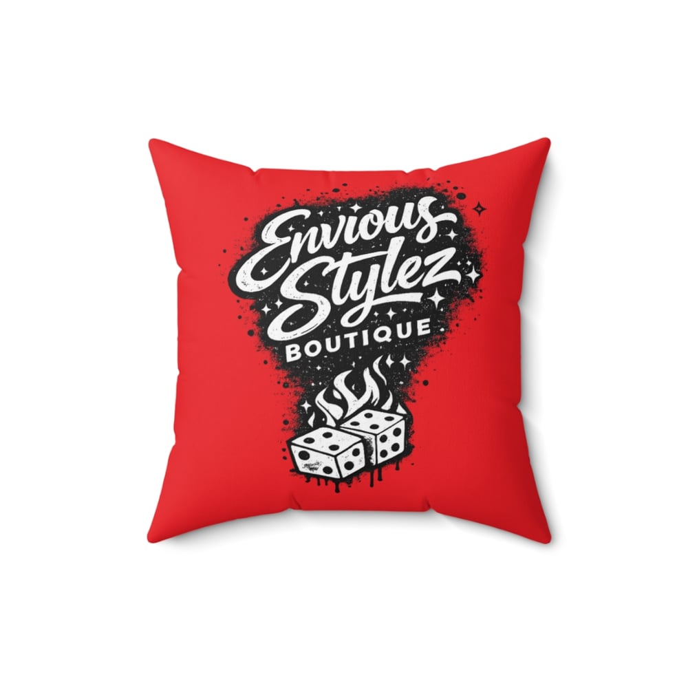 Image of Motivational Graphic Pillow — "I Turn Wounds Into Wins" Red Decorative Cushion