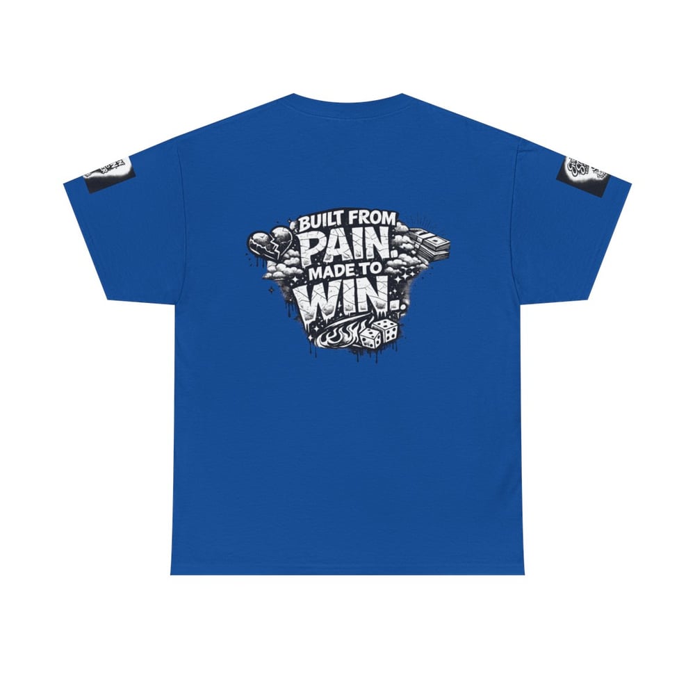 Image of Motivational Graphic Tee — “I Turn Wounds Into Wins” / Built From Pain Made To Win