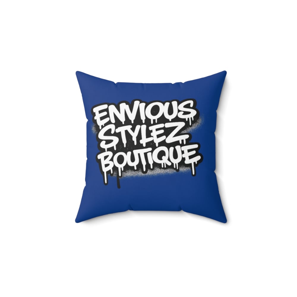 Image of Graffiti 'Greatest of All Time (G.O.A.T.)' Square Throw Pillow - Urban Street Style Decor