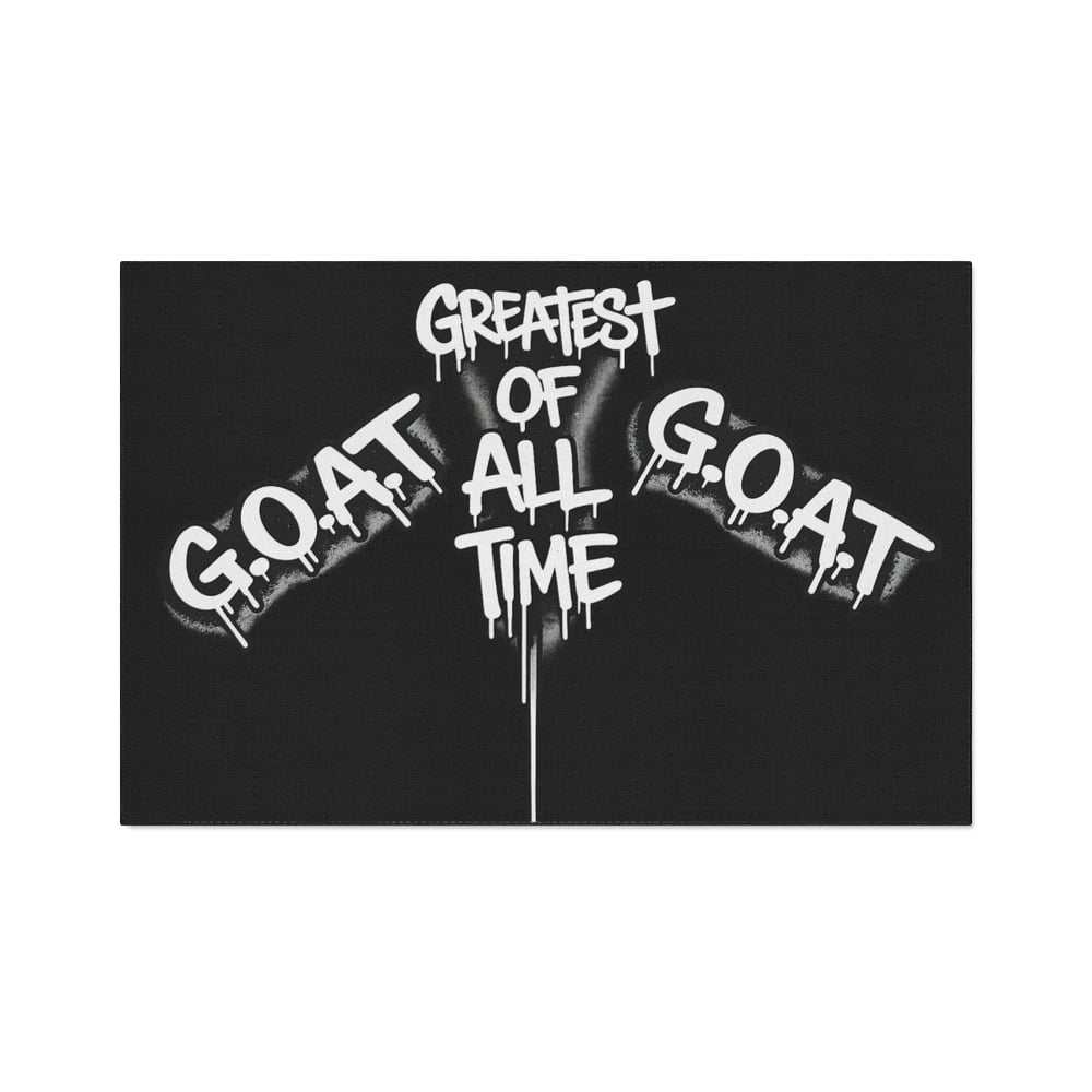 Image of G.O.A.T. "Greatest Of All Time" Heavy-Duty Floor Mat