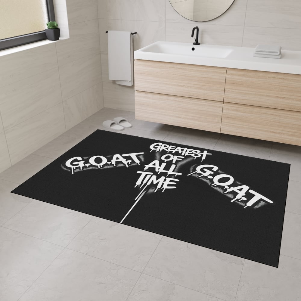 Image of G.O.A.T. "Greatest Of All Time" Heavy-Duty Floor Mat