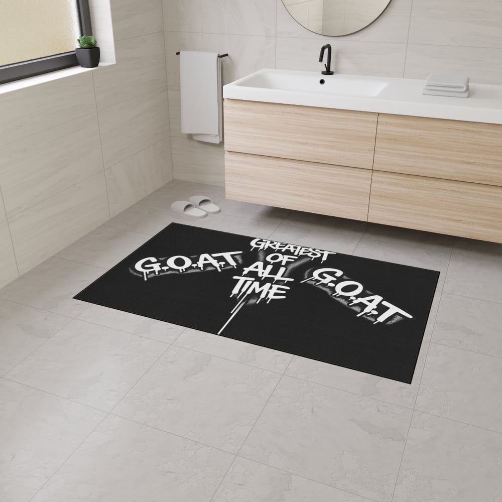 Image of G.O.A.T. "Greatest Of All Time" Heavy-Duty Floor Mat