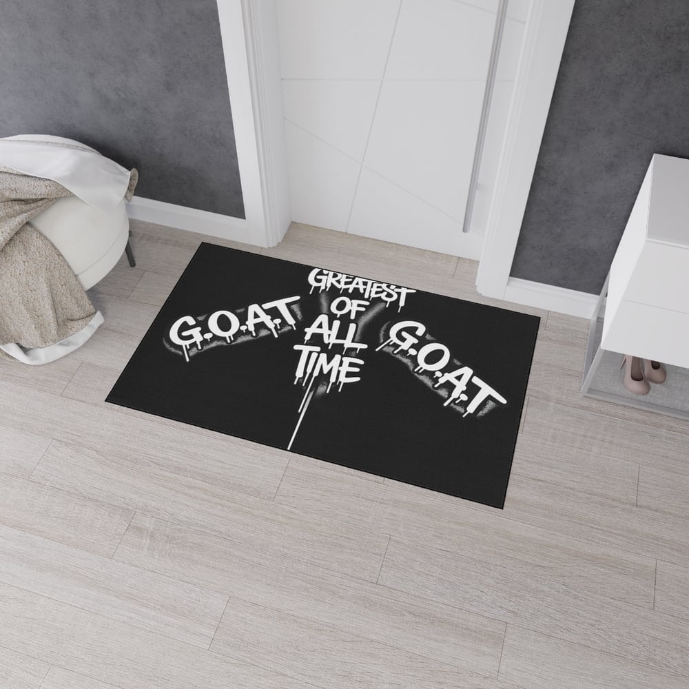 Image of G.O.A.T. "Greatest Of All Time" Heavy-Duty Floor Mat