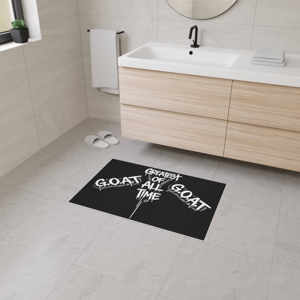Image of G.O.A.T. "Greatest Of All Time" Heavy-Duty Floor Mat