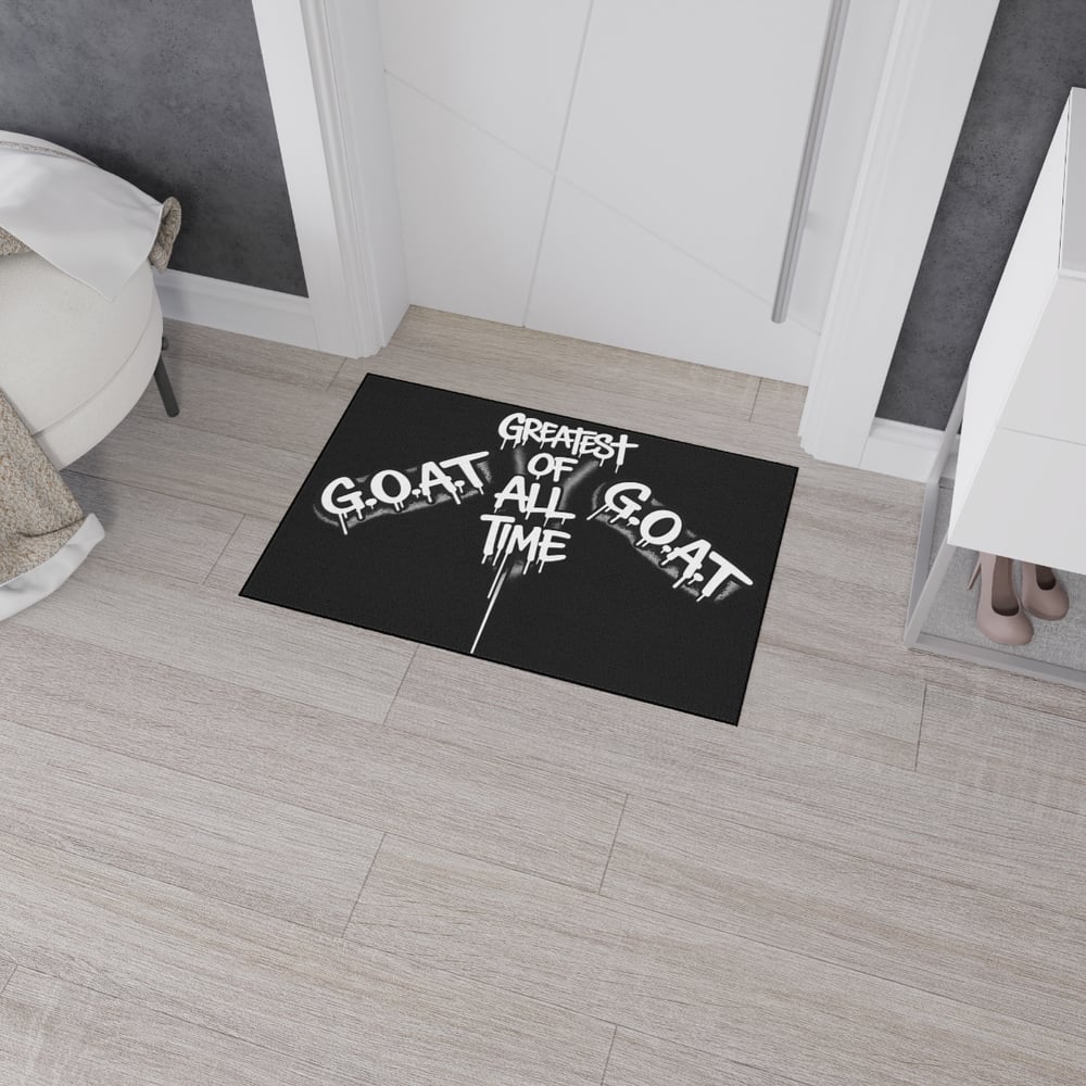 Image of G.O.A.T. "Greatest Of All Time" Heavy-Duty Floor Mat