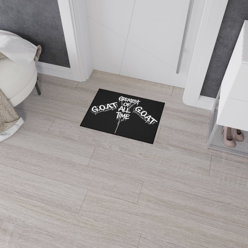 Image of G.O.A.T. "Greatest Of All Time" Heavy-Duty Floor Mat