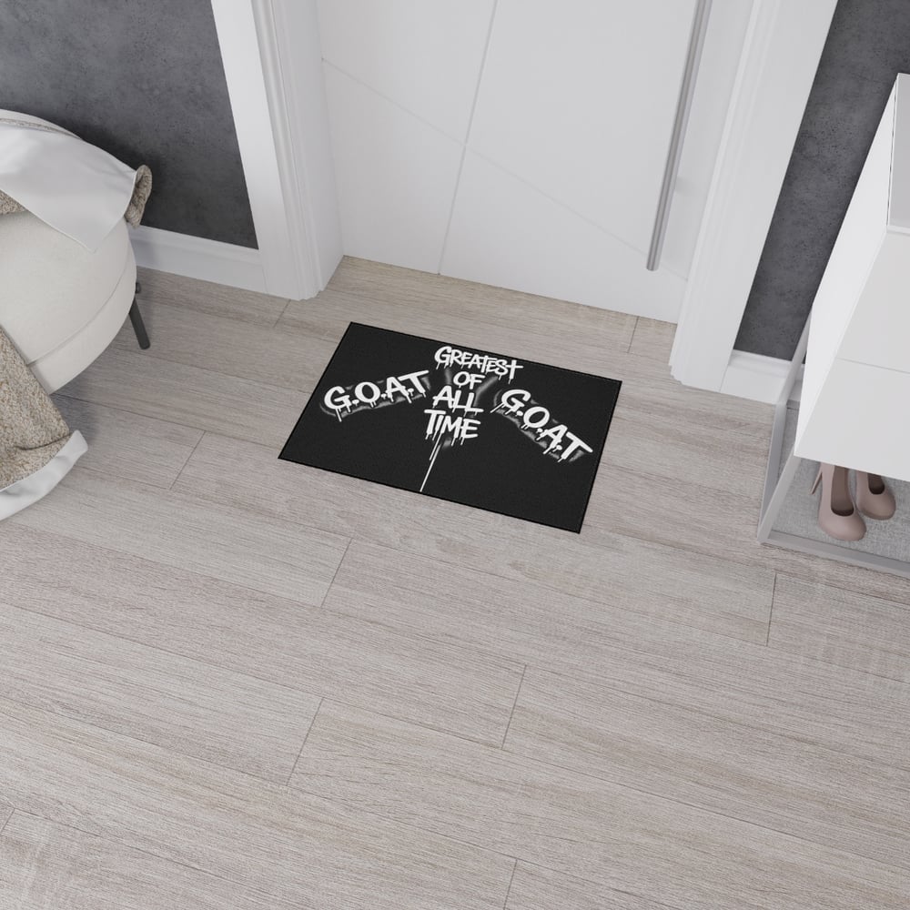 Image of G.O.A.T. "Greatest Of All Time" Heavy-Duty Floor Mat