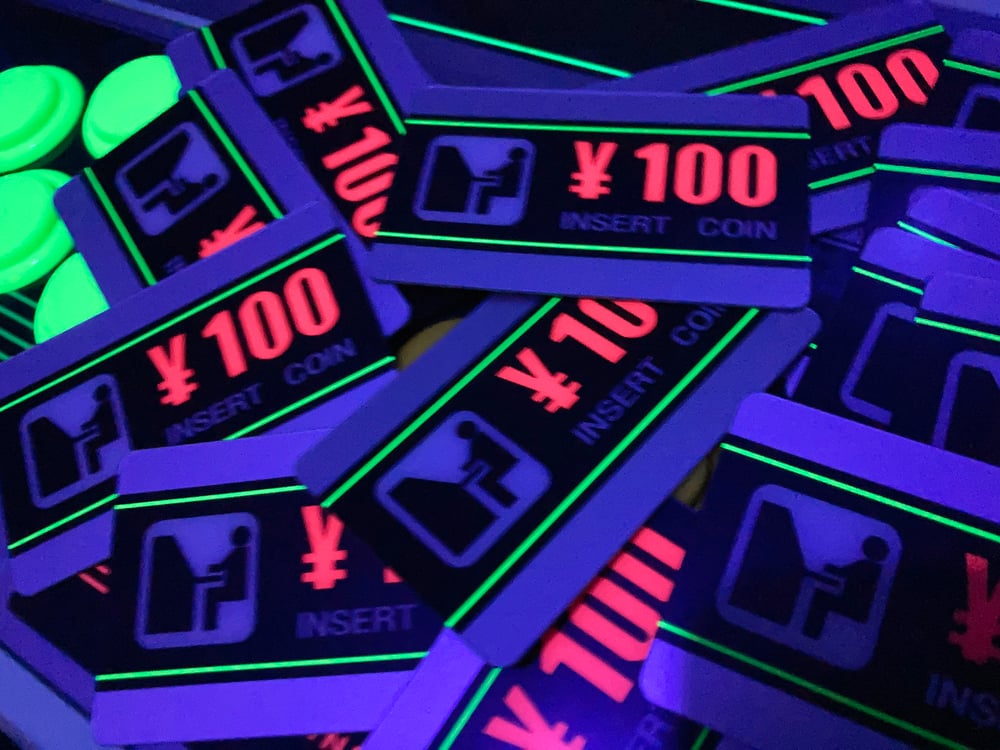 Image of SEGA Astro City Cabinet: ¥100 Decal