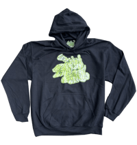 SALLAZ "BEER-SPILL" HOODIE IN MIDNIGHT