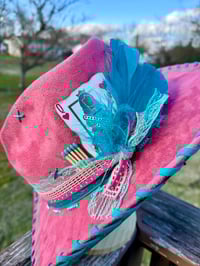 Image 7 of “High Stakes Darling” Cowboy Hat with Tooled Paisley Leather