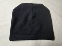 Upcycled Cashmere Baby Hat in Black