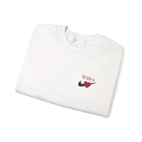 Image 3 of Wifey Heart Crewneck Sweatshirt