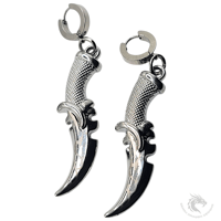 Curved dagger earrings