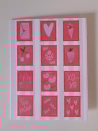 Valentine's Stamps Card