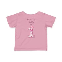 Image 4 of Infant Tee - "Berry 1st Birthday" Pink Floral First Birthday Shirt 