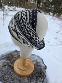 Image 1 of Upcycled Wool/ Organic Cotton Headcover or Ear Warmer- Small-Medium