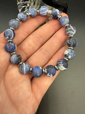 AAA 10mm Matte Sodalite Stretch Bracelet 