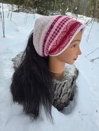 Image 1 of Upcycled Cotton Fair Isle Headcover/ Ear Warmer M-XXL 