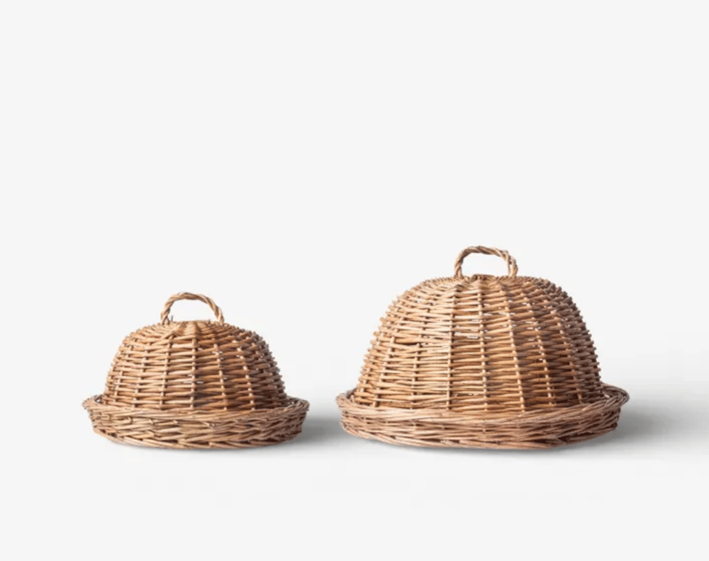 Image of Round Rattan Cloche 