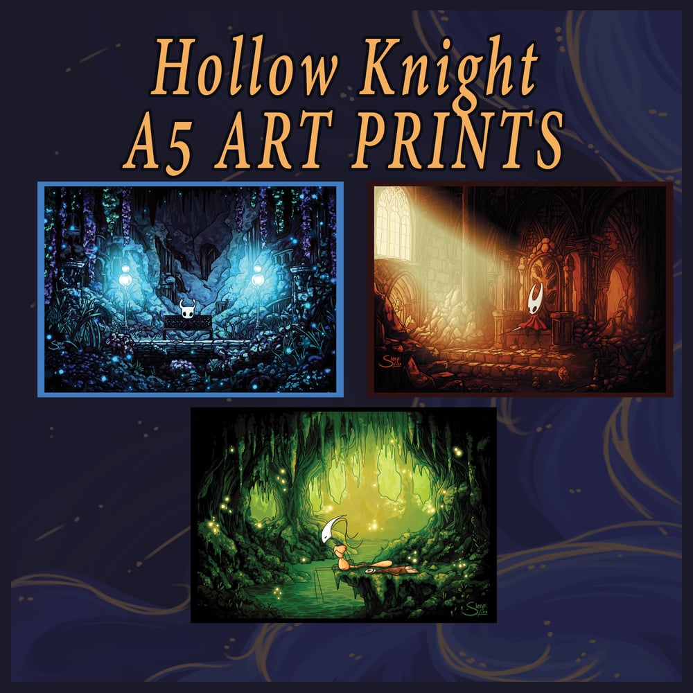 Image of Hollow Knight A5 Prints