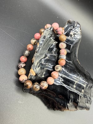 8mm Rhodonite Stretch Bracelet 